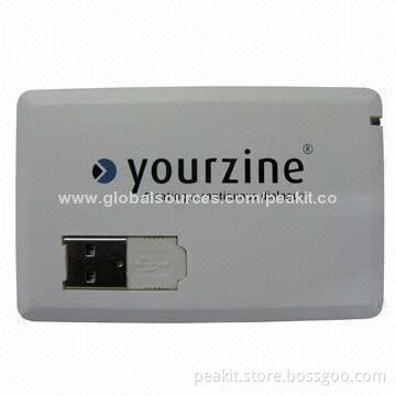 Card-shaped USB flash drive